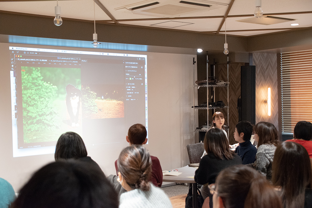 新機能を実演する松下さん