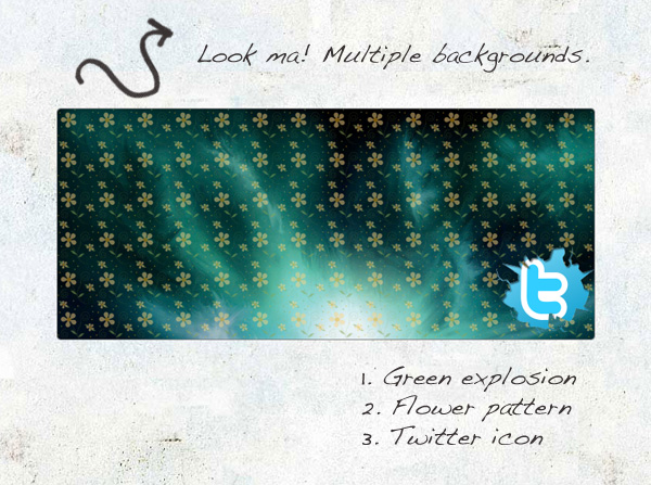 Multiple backgrounds