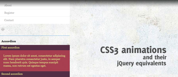 CSS3 animations and their jQuery equivalents