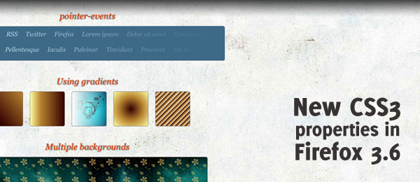 New CSS3 properties added to Firefox 3.6