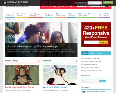 Mesocolumn Magazine Theme