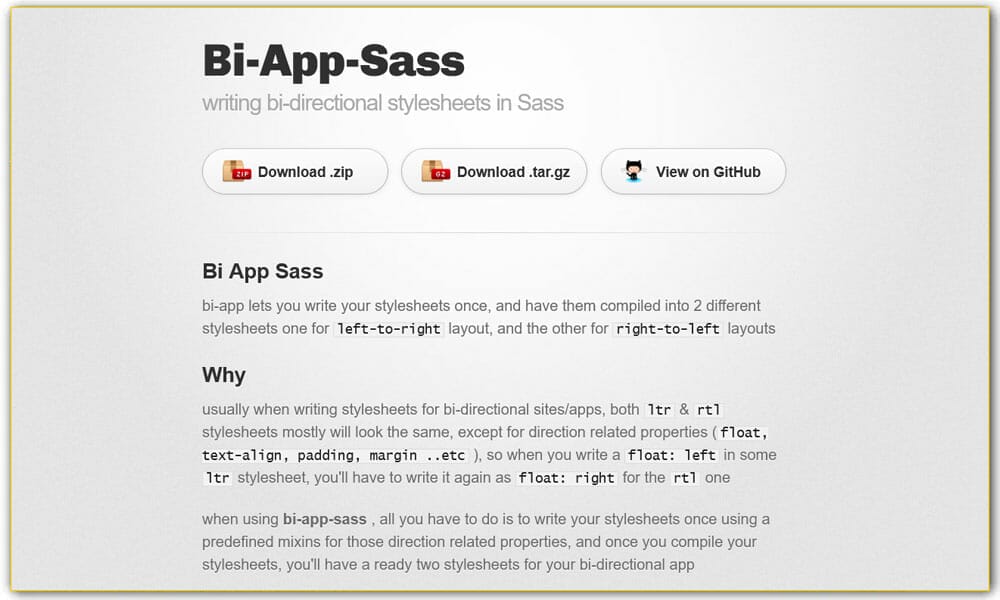 65+ SASS Mixins Library 13 Bi App Sass