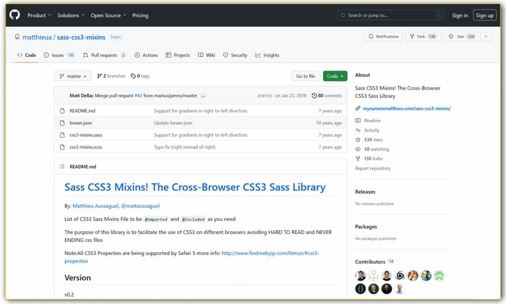 65+ SASS Mixins Library 15 Sass CSS3 Mixins