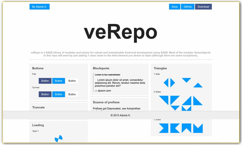 65+ SASS Mixins Library 19 veRepo