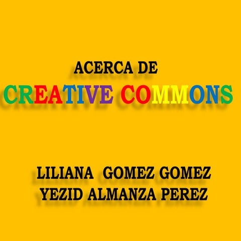Acerca de creative commons