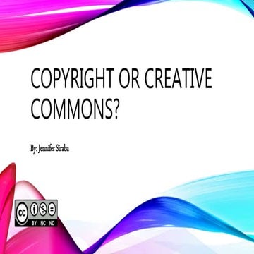 Copyright &amp; creative commons
