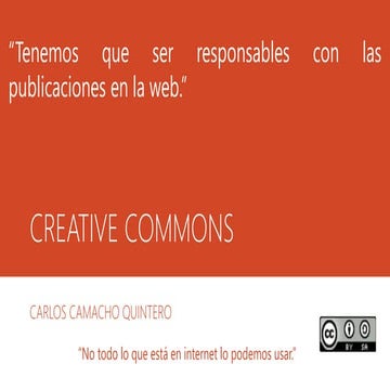 Creative commons carlos camacho