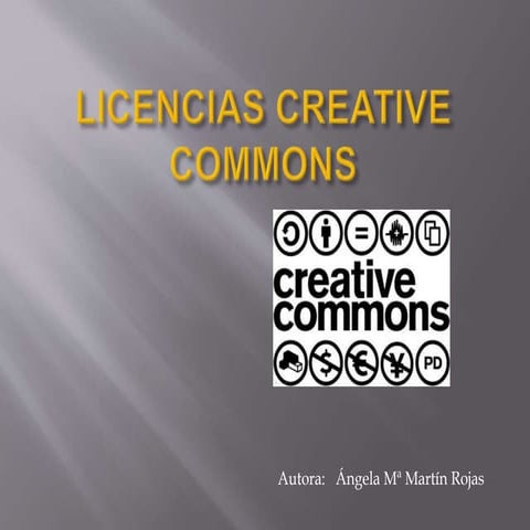  Licencia Creative commons .Angela Martín