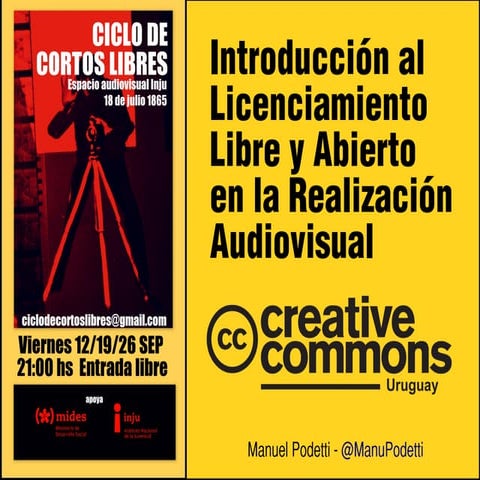Creative Commons en la realización audiovisual - Charla en INJU