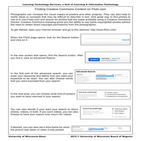 Creative Commons Licensed Content in Flickr