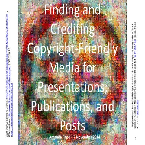 Finding and Crediting Copyright-Friendly Images for Presentations and Public...
