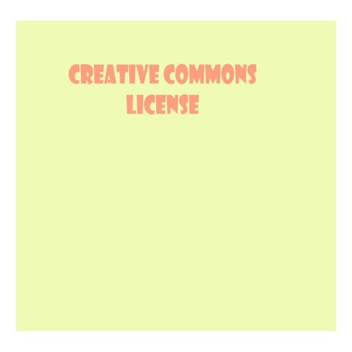 Creative commons license