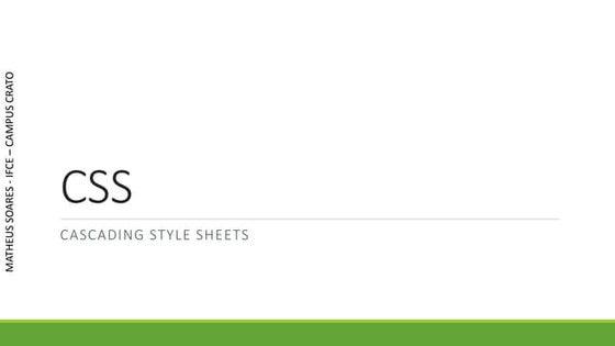 Uma breve introdução a css e bootstrap