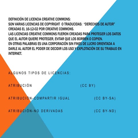 Definición de licencia creative commons