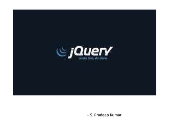 JQuery introduction