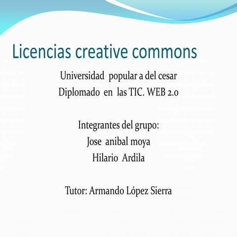 Las licencias creative commons 3