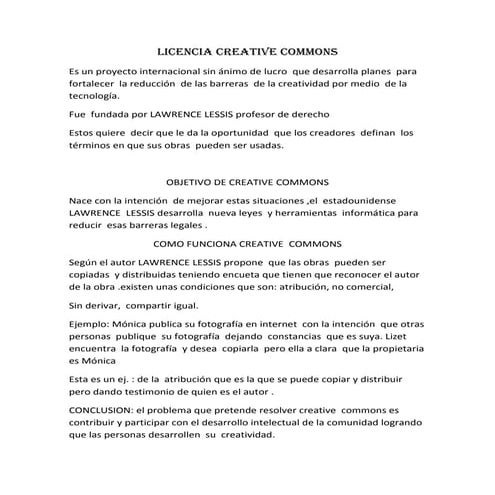 Licencia Creative Commons