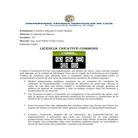 Licencia creative commons