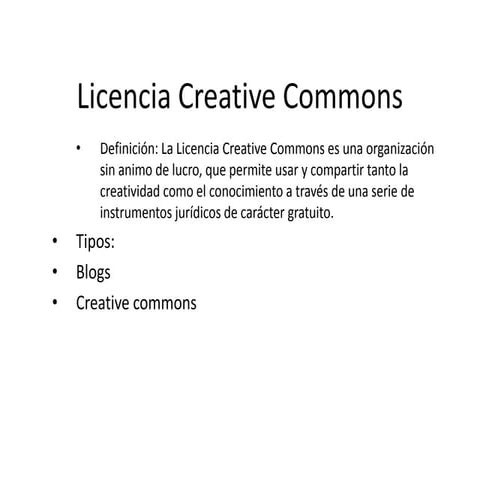 Licencia creative commons