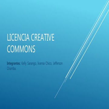 Licencia creative commons