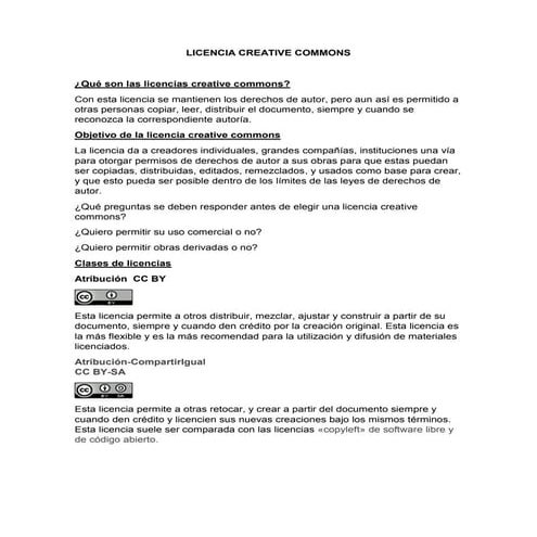 Licencia creative commons
