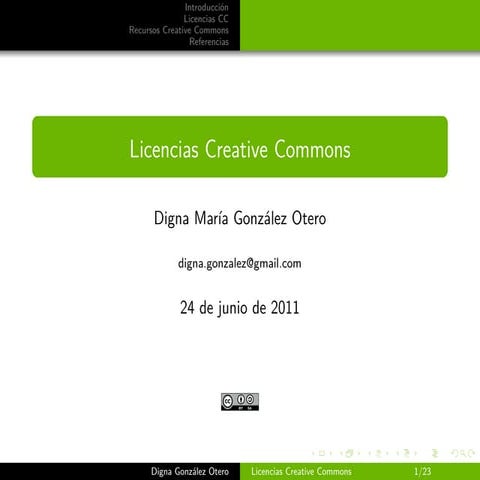 Licencias Creative Commons