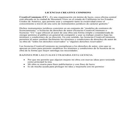 Licencias creative commons