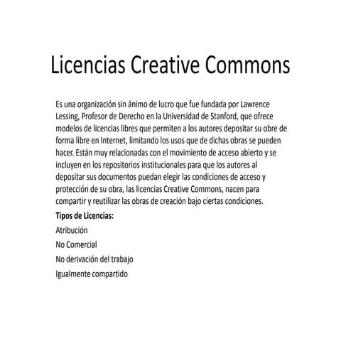 Licencias creative commons