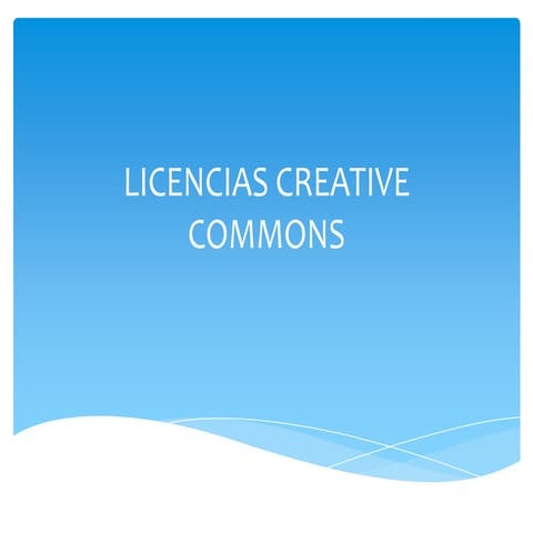 Licencias creative commons