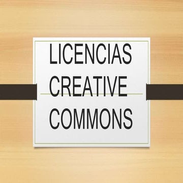 Licencias creative commons