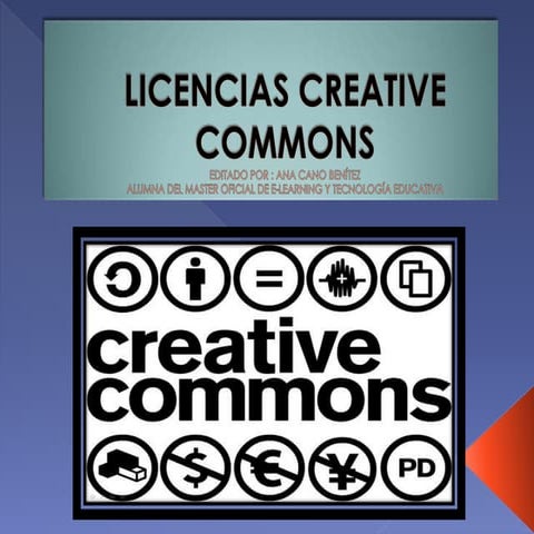 Licencias creative commons. Ana Cano Benítez