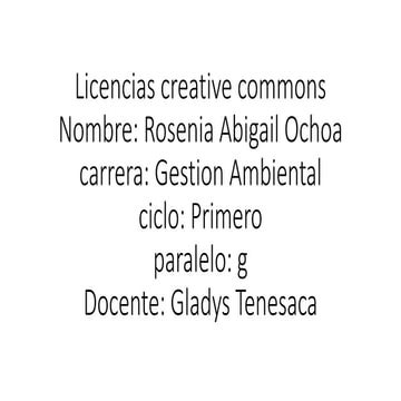 Licencias creative commons