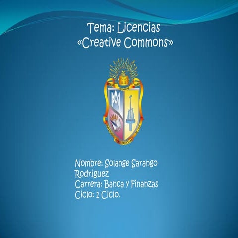 Licencias creative commons