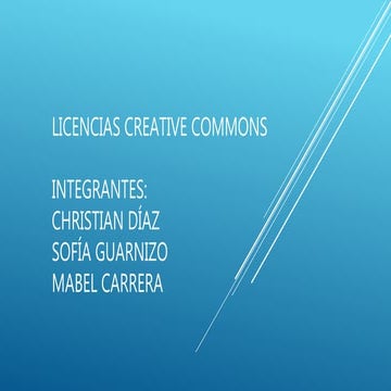 Licencias Creative Commons
