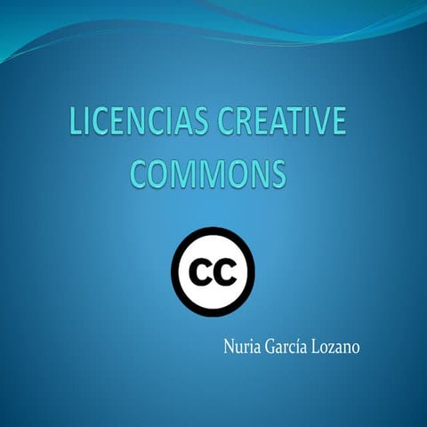 Licencias creative commons