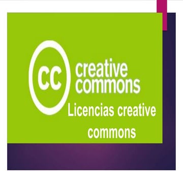 Licencias creative commons