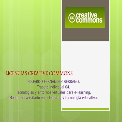 Licencias creative commons 