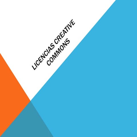 Presentación creative commons