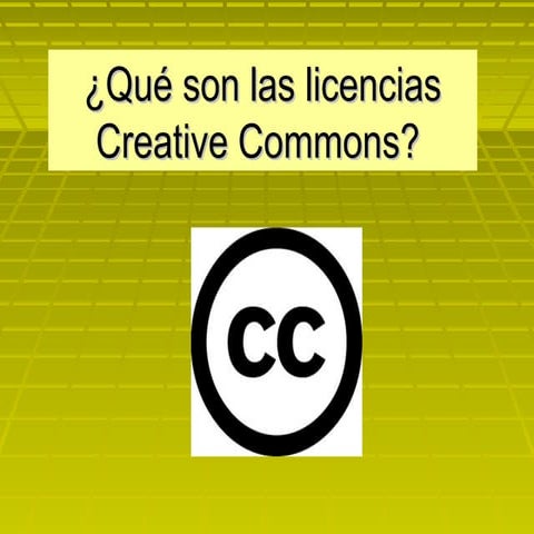Qué son las licencias creative commons