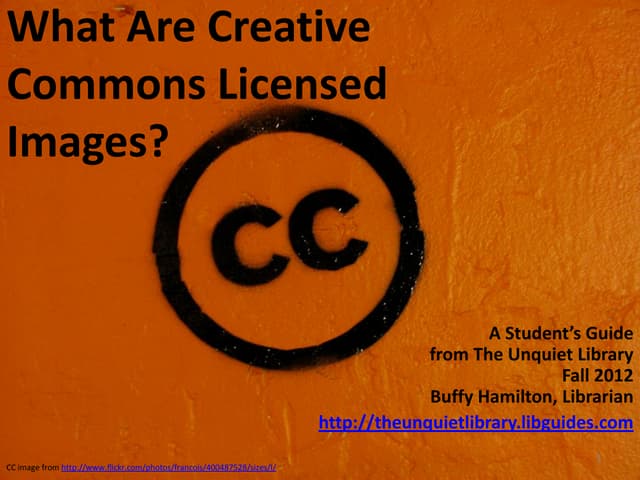 What Are Creative Commons Licensed Images? A Student’s Guide  from The Unquie...