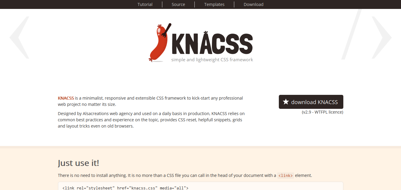 KNACSS, a simple and lightweight CSS framework