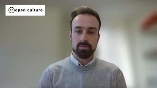 Screenshot from Fred Saunderson from Open Culture Voices by Creative Commons, Creative Commons Attribution 4.0 License