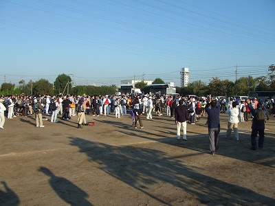 写真：いよいよスタート