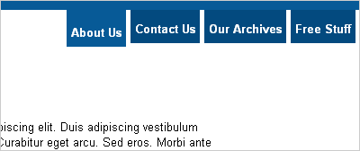 example of tab-based navigation