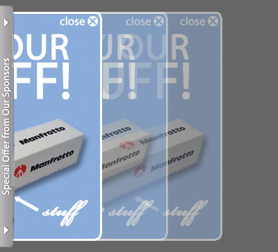 animated jquery based popout ad