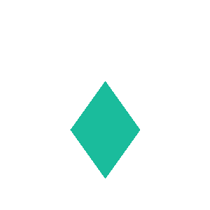 Diamond shape created via CSS3 border and pseudo element
