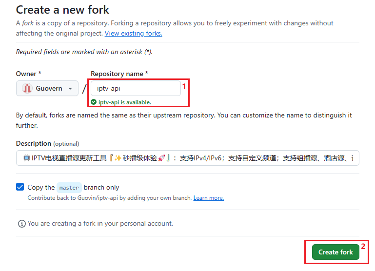 Fork Details Fork Details