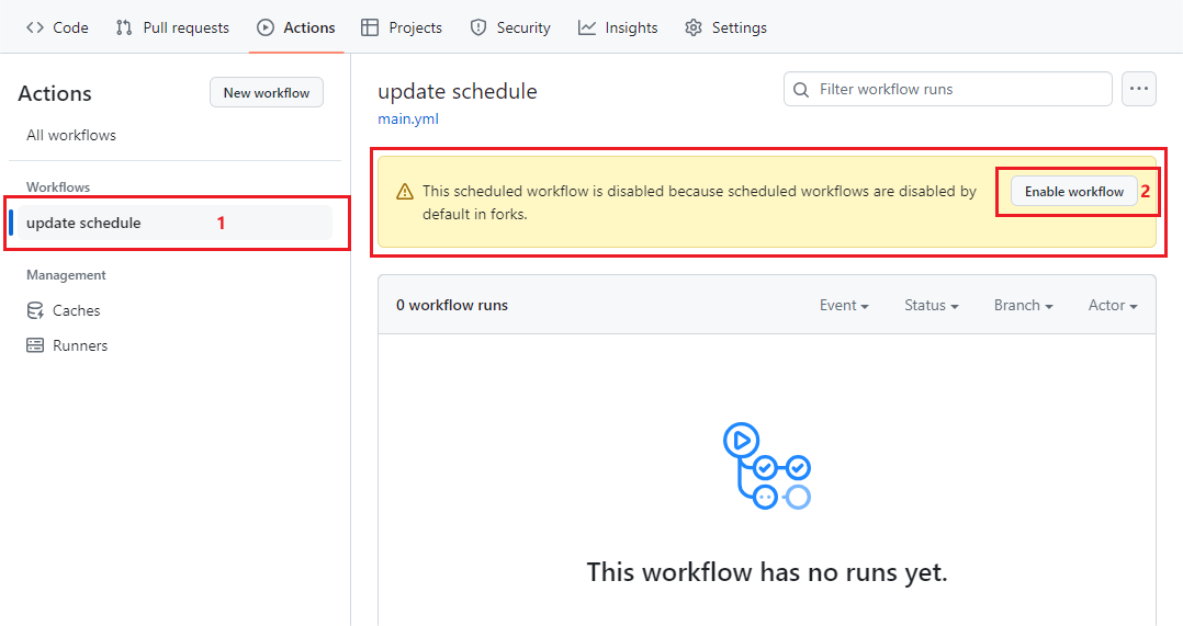 Enable Workflows update Enable Workflows update
