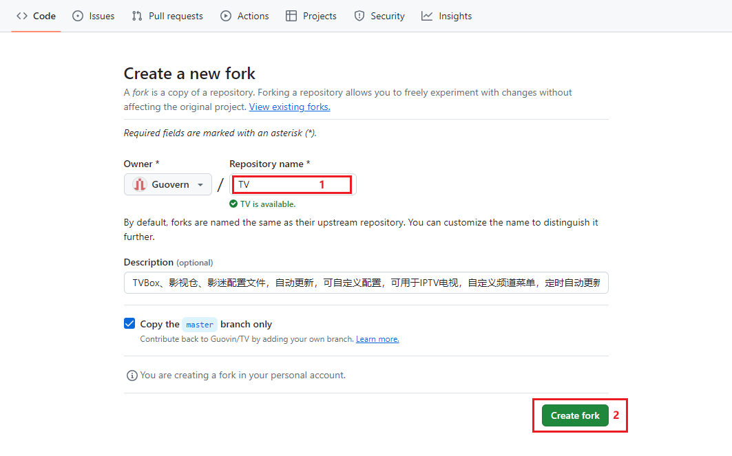 Fork详情 Fork详情