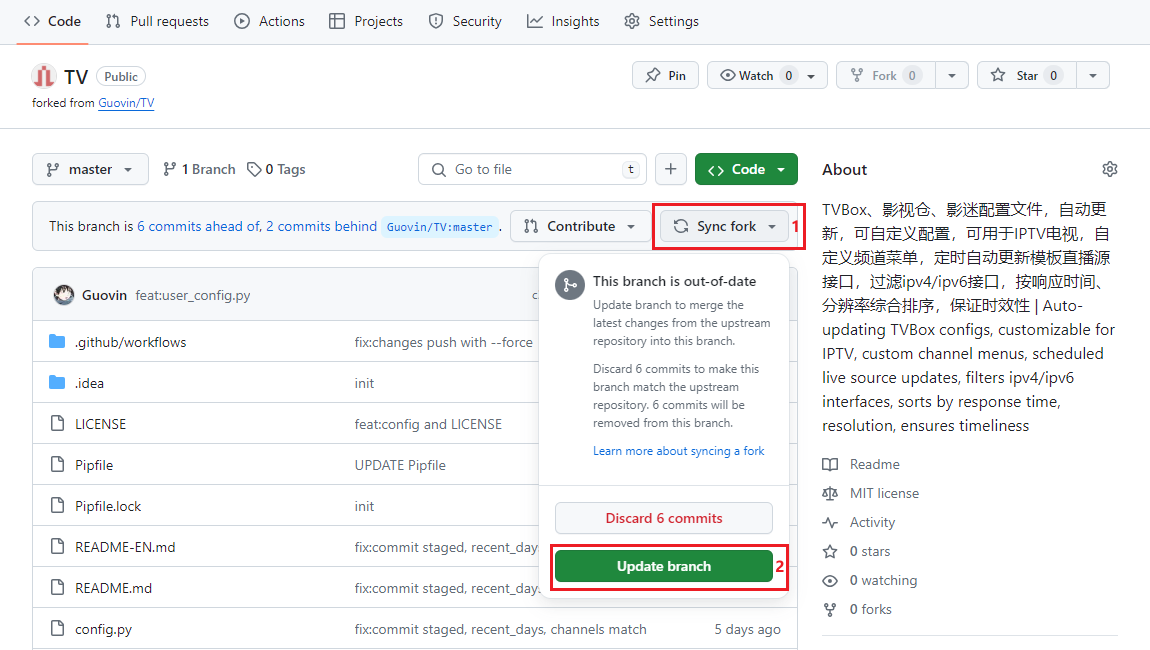 Sync fork Sync-fork